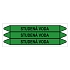 Značení potrubí, studená voda,3 ks, 355 × 37 mm